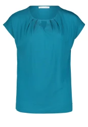 Halbarm-Shirt / Blau