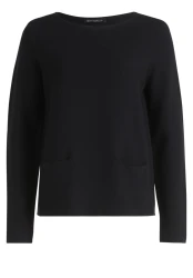 Damen Feinstrickpullover / Schwarz