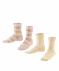 Socken Happy Stripe 2-Pack / Beige