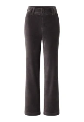 Damen Hose BUTTON WIDE LEGS / Braun