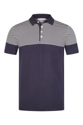 Herren Poloshirt aus Feinstrick / Dunkelblau