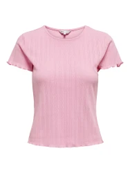 Damen T-Shirt ONLCARLOTTA / Rosa