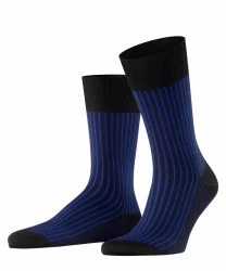 Herren Socken Oxford Stripe / Schwarz