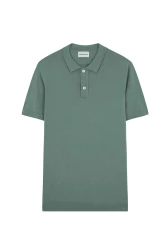 Herren Poloshirt mit Seidenanteil / Grün