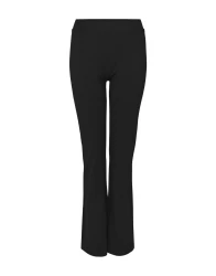 Damen Flared Hose Erja solid / schwarz