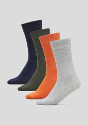 Kinder Socken 4er Pack / Orange