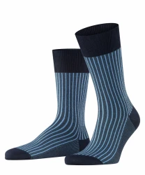 Herren Socken Oxford Stripe / Dunkelblau