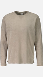 Herren Pullover Frottee Optik / Taupe