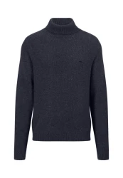 Herren Rollkragenpullover / Blau