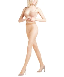 Damen Strumpfhose Seidenglatt / Creme