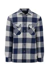 Herren Flannel Overshirt / Blau