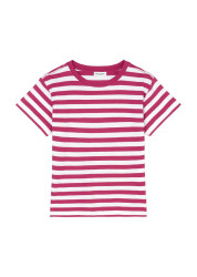 Damen Streifen T-Shirt / Rot